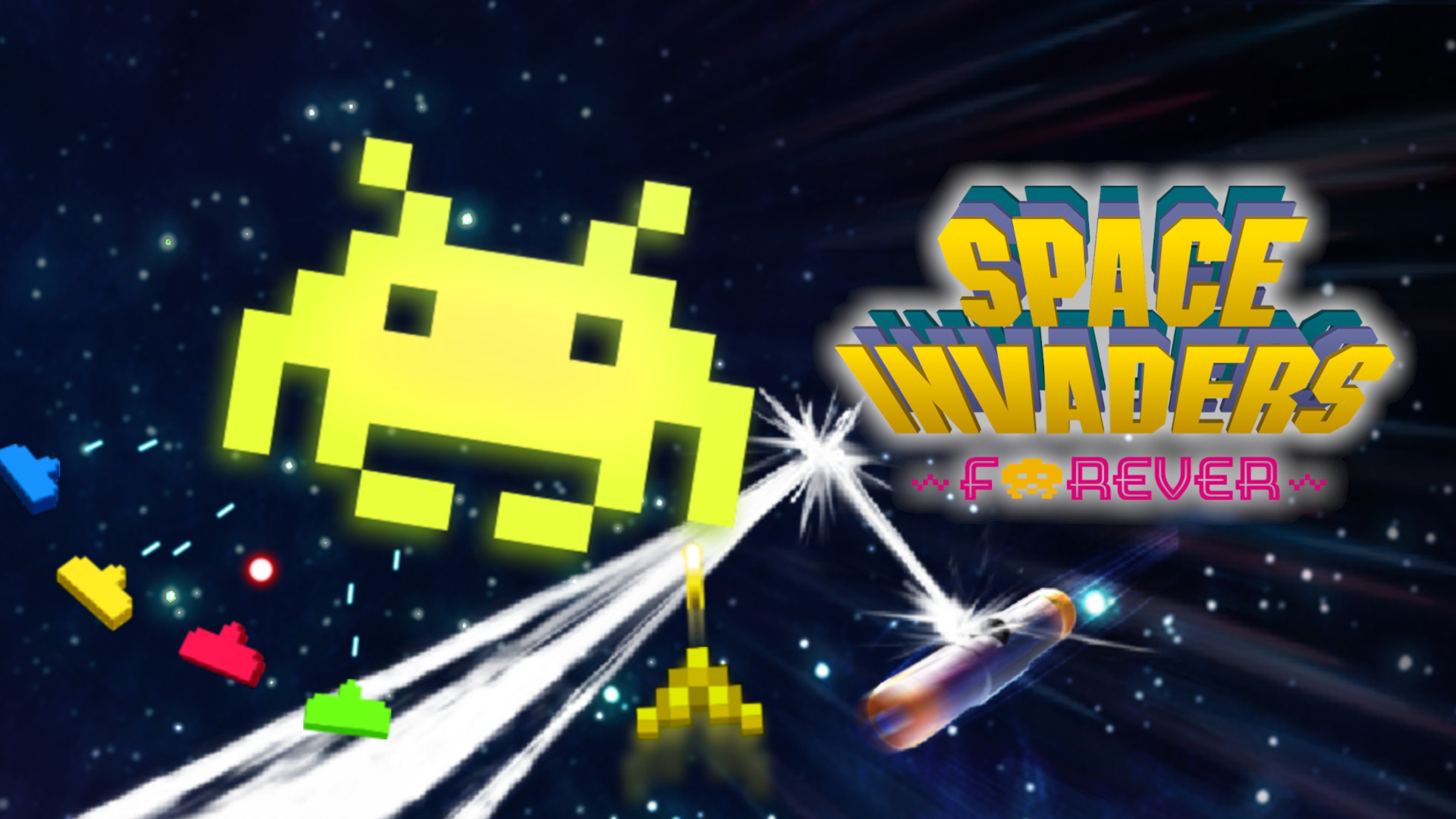 Space Invaders Forever title screen for Nintendo Switch