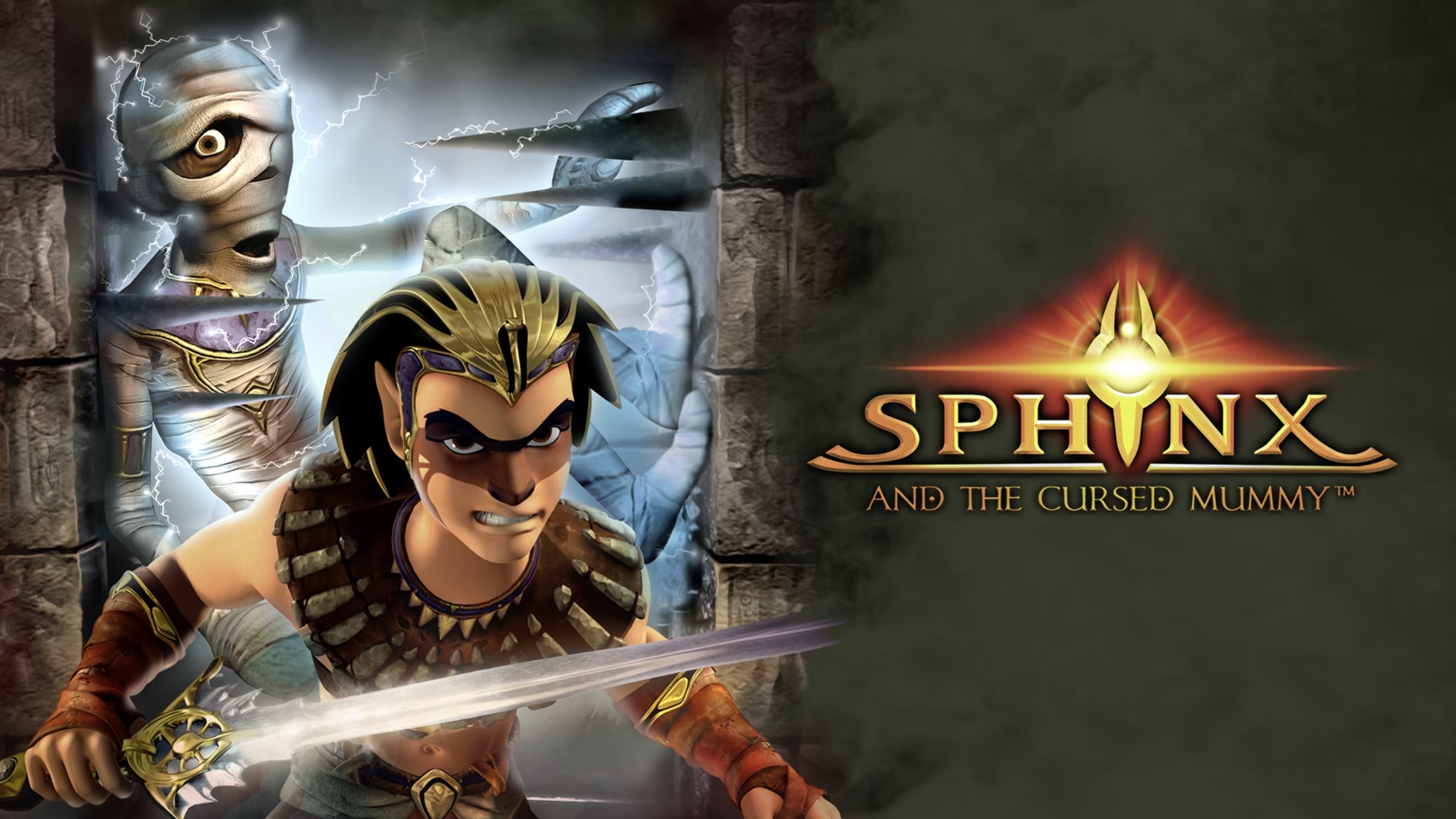 Sphinx and the Cursed Mummy title screen for Nintendo Switch