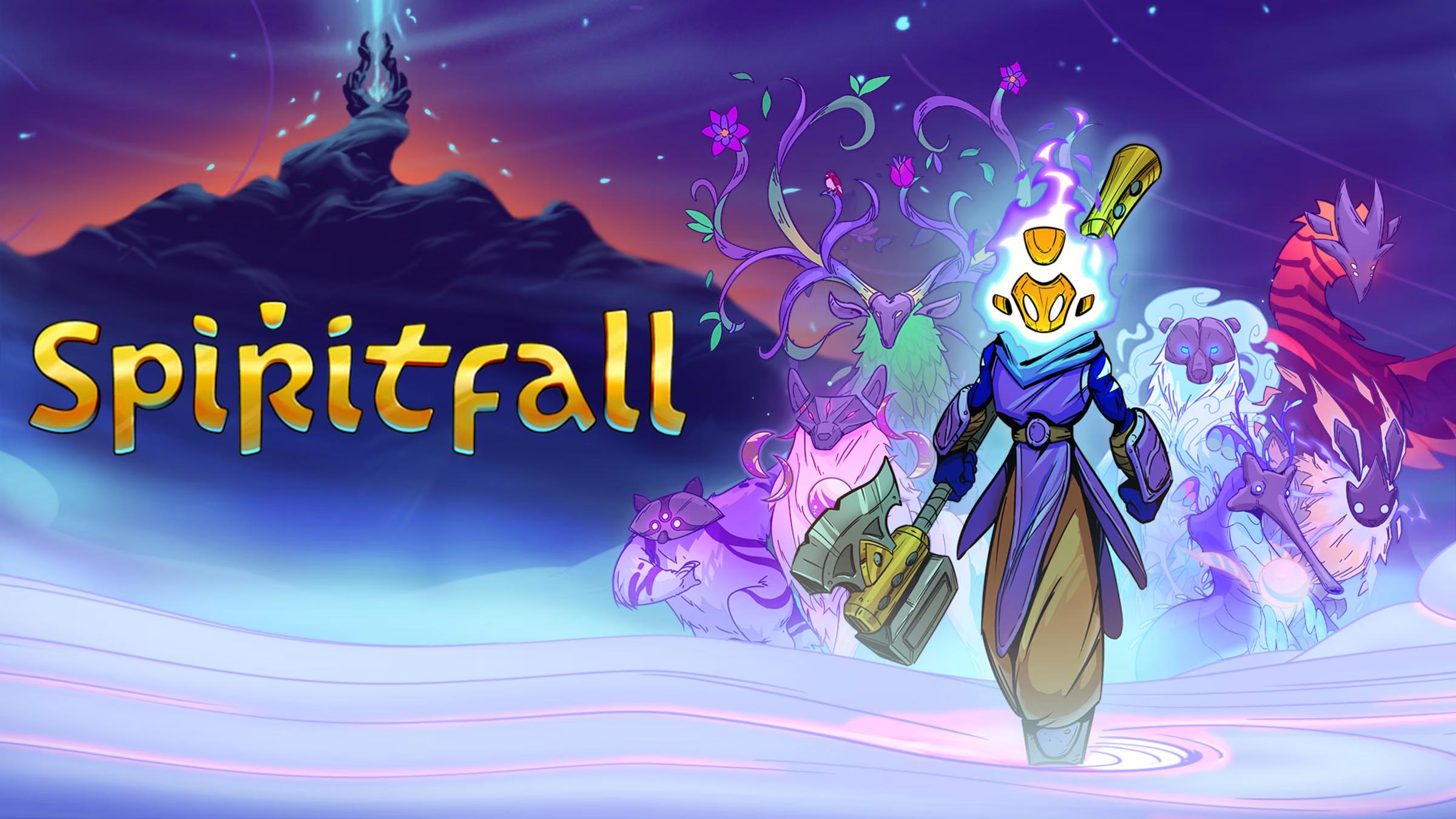 Spiritfall title screen for Nintendo Switch