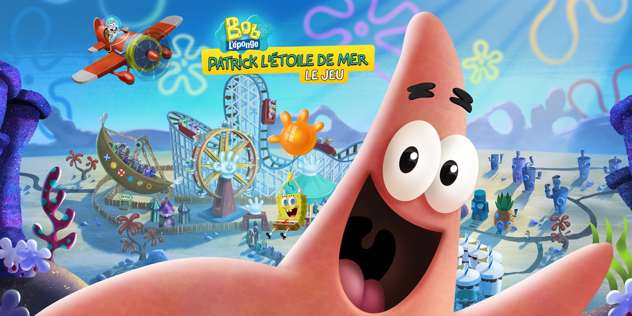 SpongeBob SquarePants: The Patrick Star Game title screen for Nintendo Switch