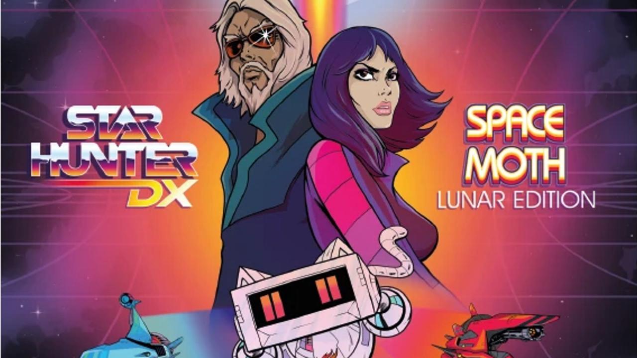 Star Hunter DX & Space Moth: Lunar Edition title screen for Nintendo Switch