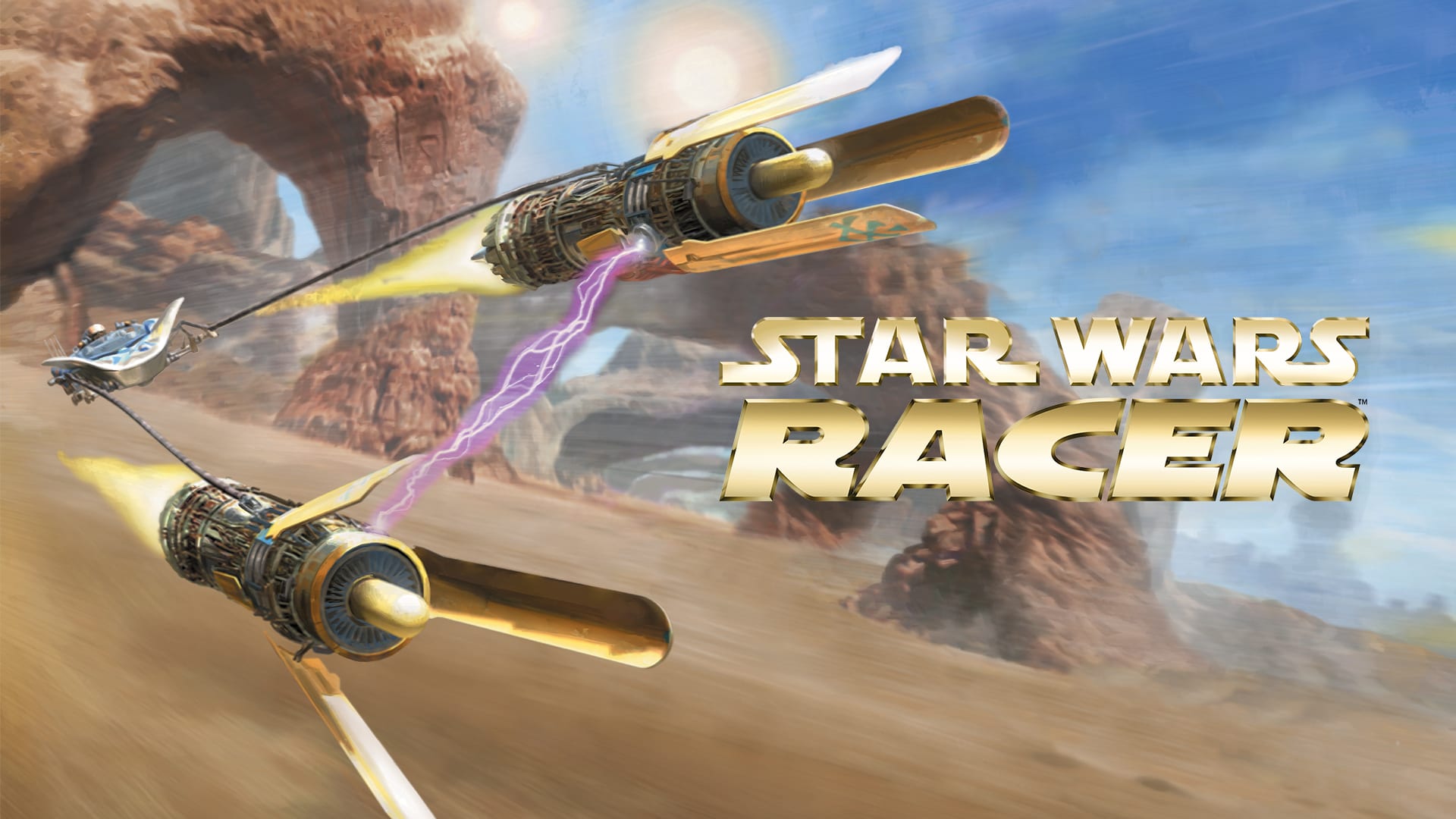 Star Wars Episode I: Racer title screen for Nintendo Switch