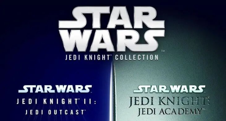 Star Wars Jedi Knight Collection title screen for Nintendo Switch