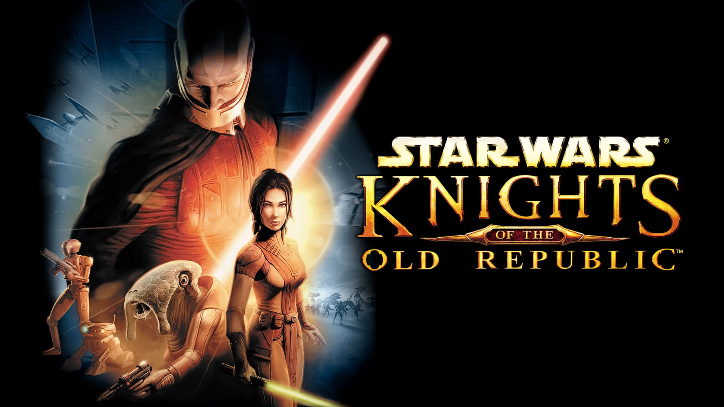 Star Wars Knights of the Old Republic title screen for Nintendo Switch
