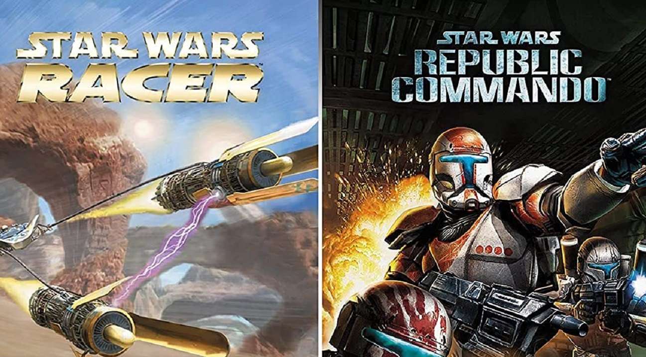 Star Wars Racer & Commando Combo title screen for Nintendo Switch