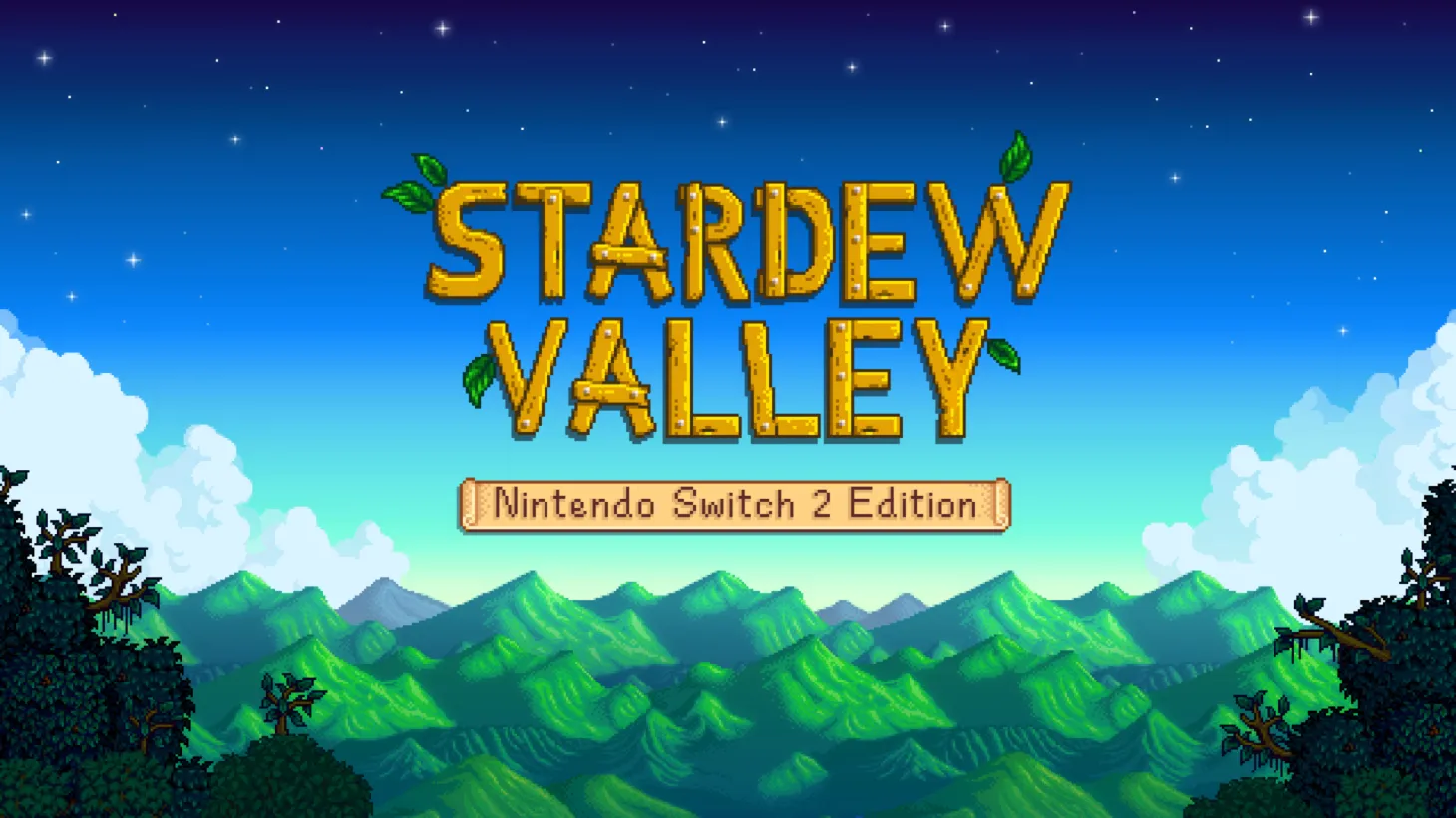Stardew Valley title screen for Nintendo Switch
