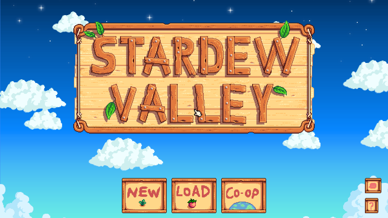 Stardew Valley [Collector's Edition] title screen for Nintendo Switch