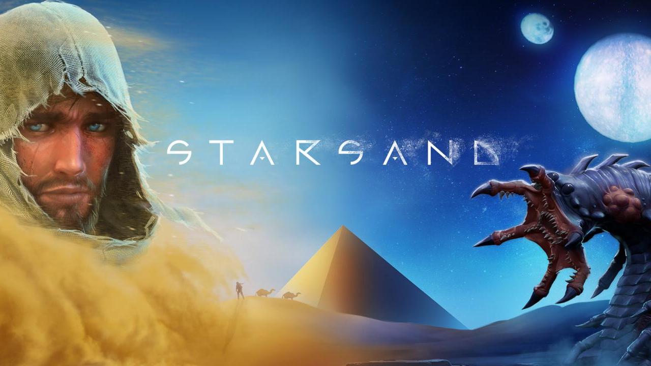 Starsand title screen for Nintendo Switch