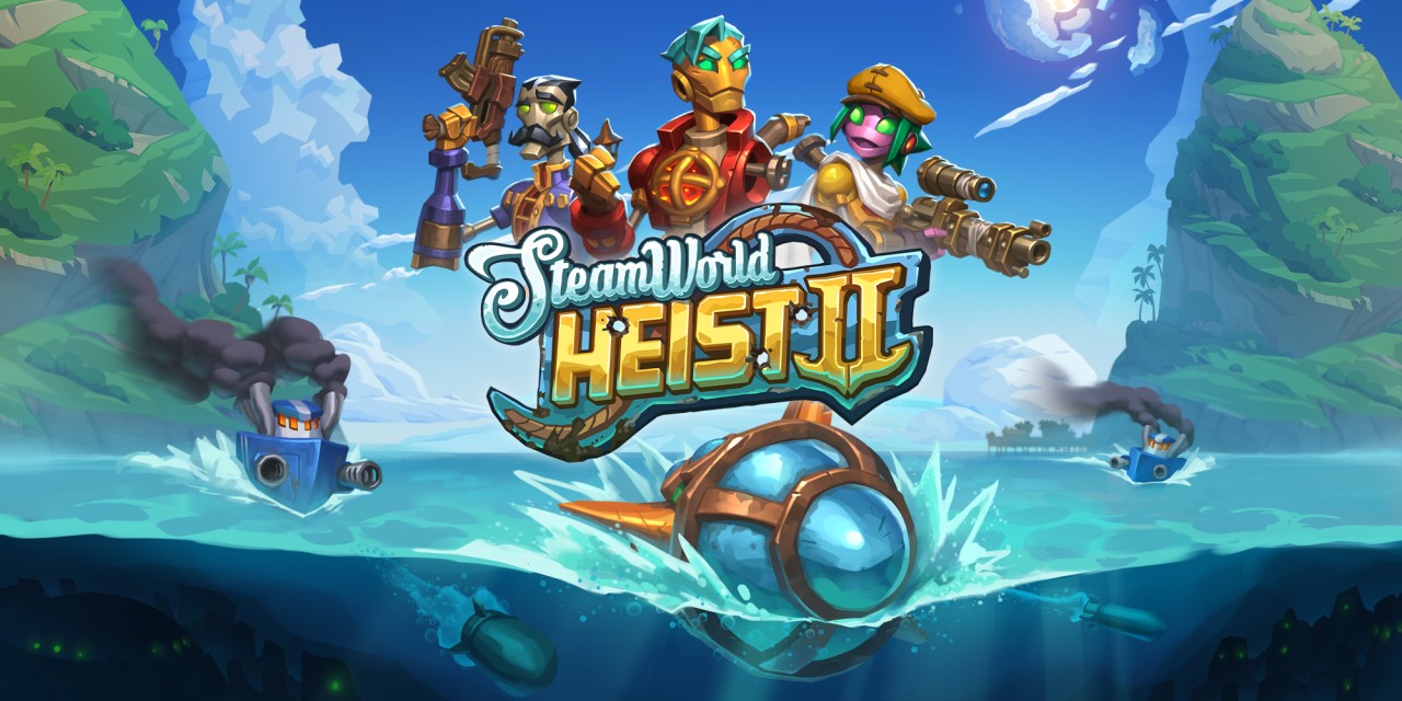SteamWorld Heist II title screen for Nintendo Switch