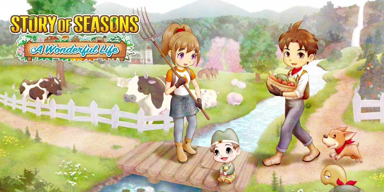 Story of Seasons: A Wonderful Life title screen for Nintendo Switch