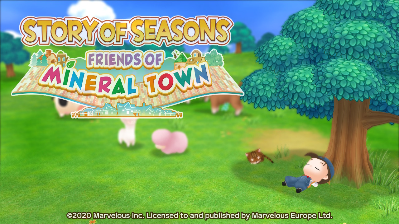 Story of Seasons: Friends of Mineral Town title screen for Nintendo Switch