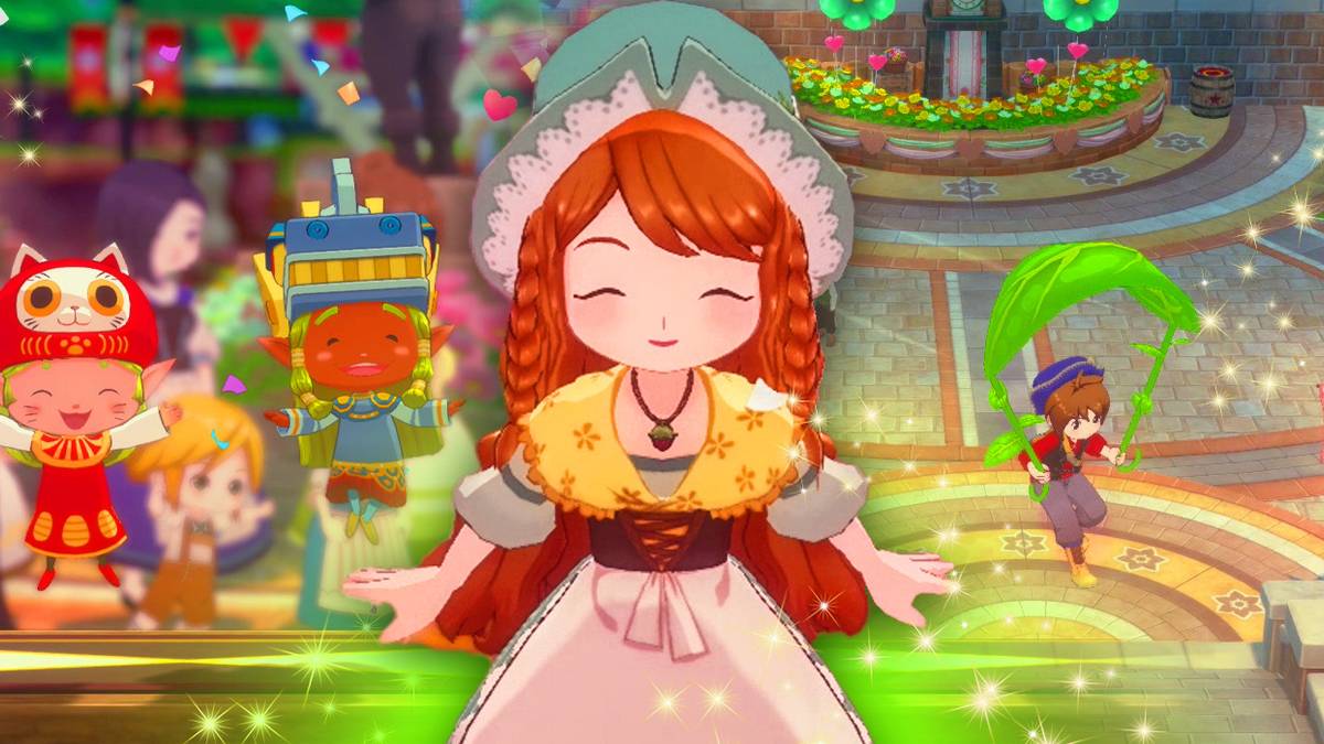 Story Of Seasons: Grand Bazaar title screen for Nintendo Switch