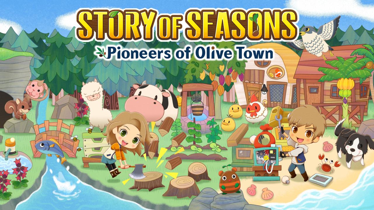 Story Of Seasons: Pioneers Of Olive Town title screen for Nintendo Switch