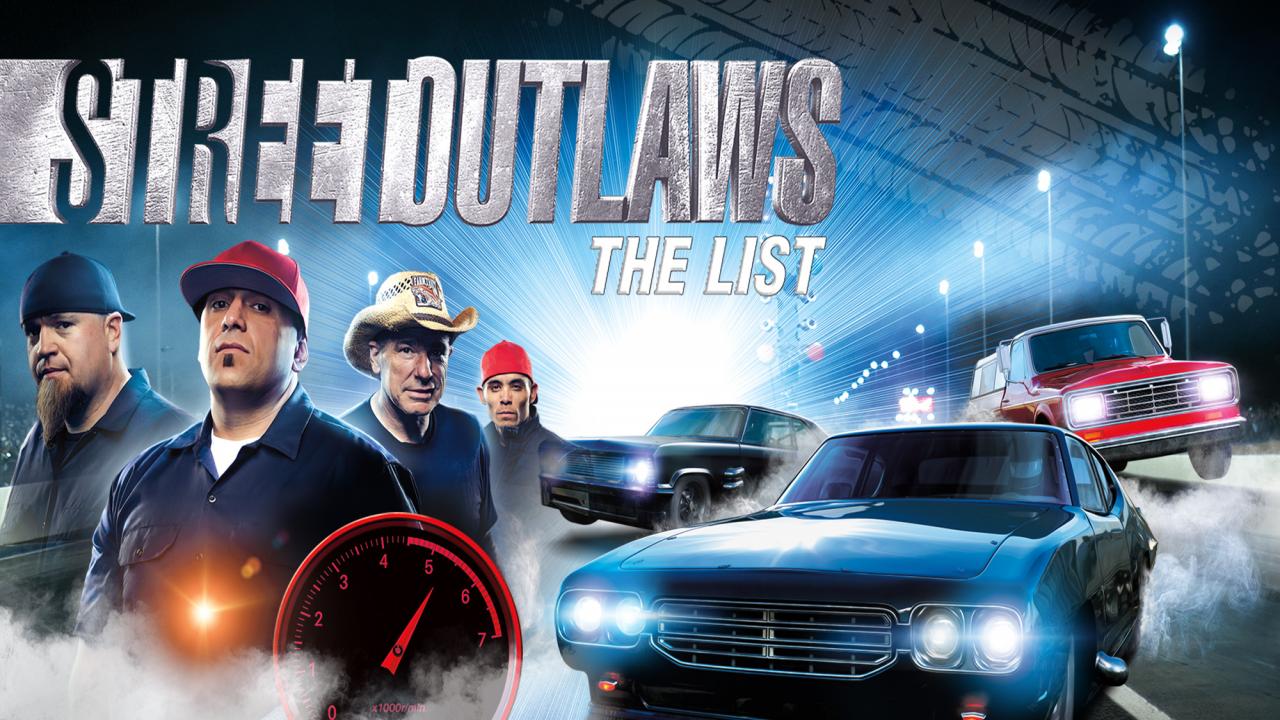 Street Outlaws: The List title screen for Nintendo Switch
