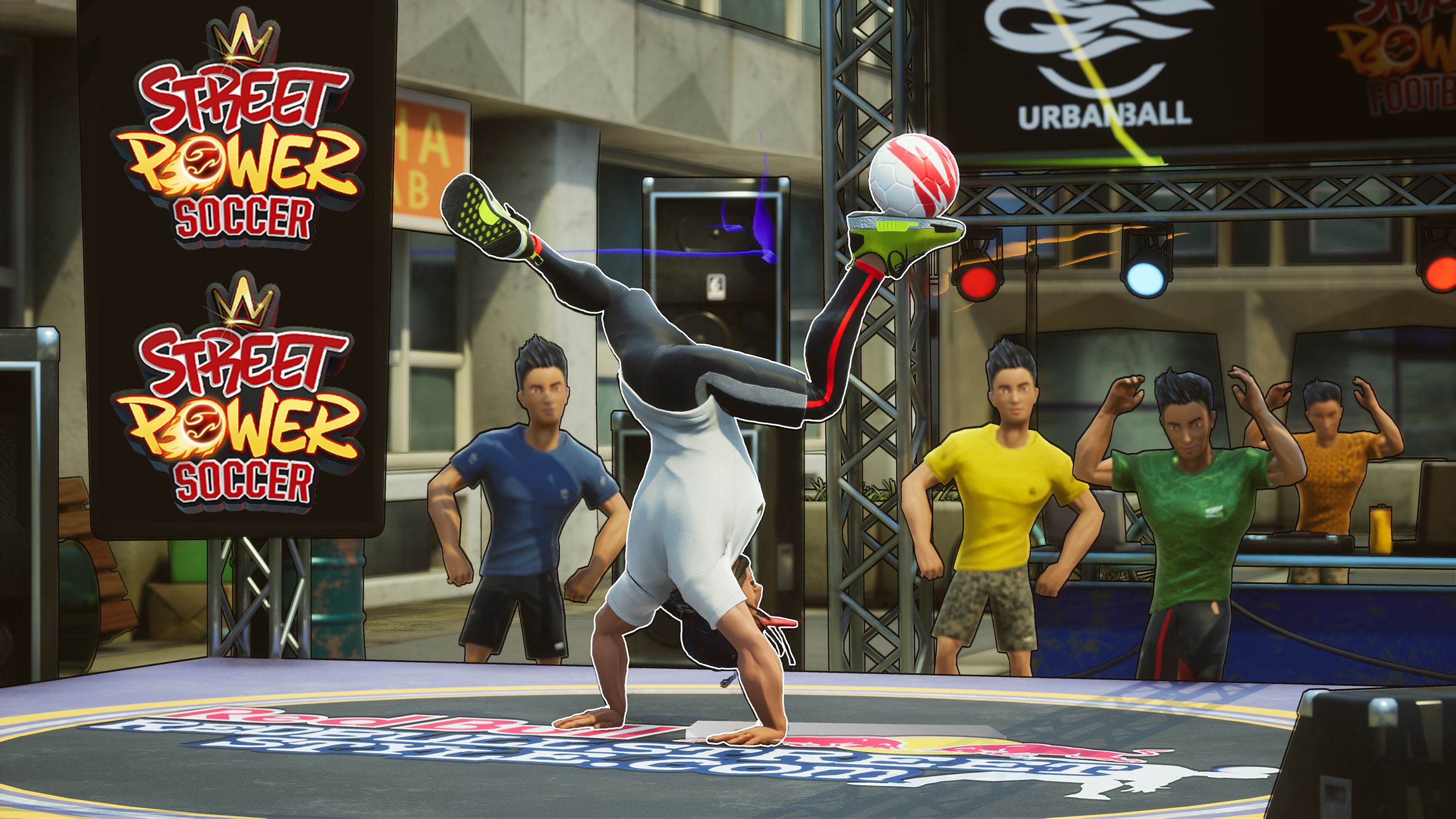Street Power Soccer title screen for Nintendo Switch