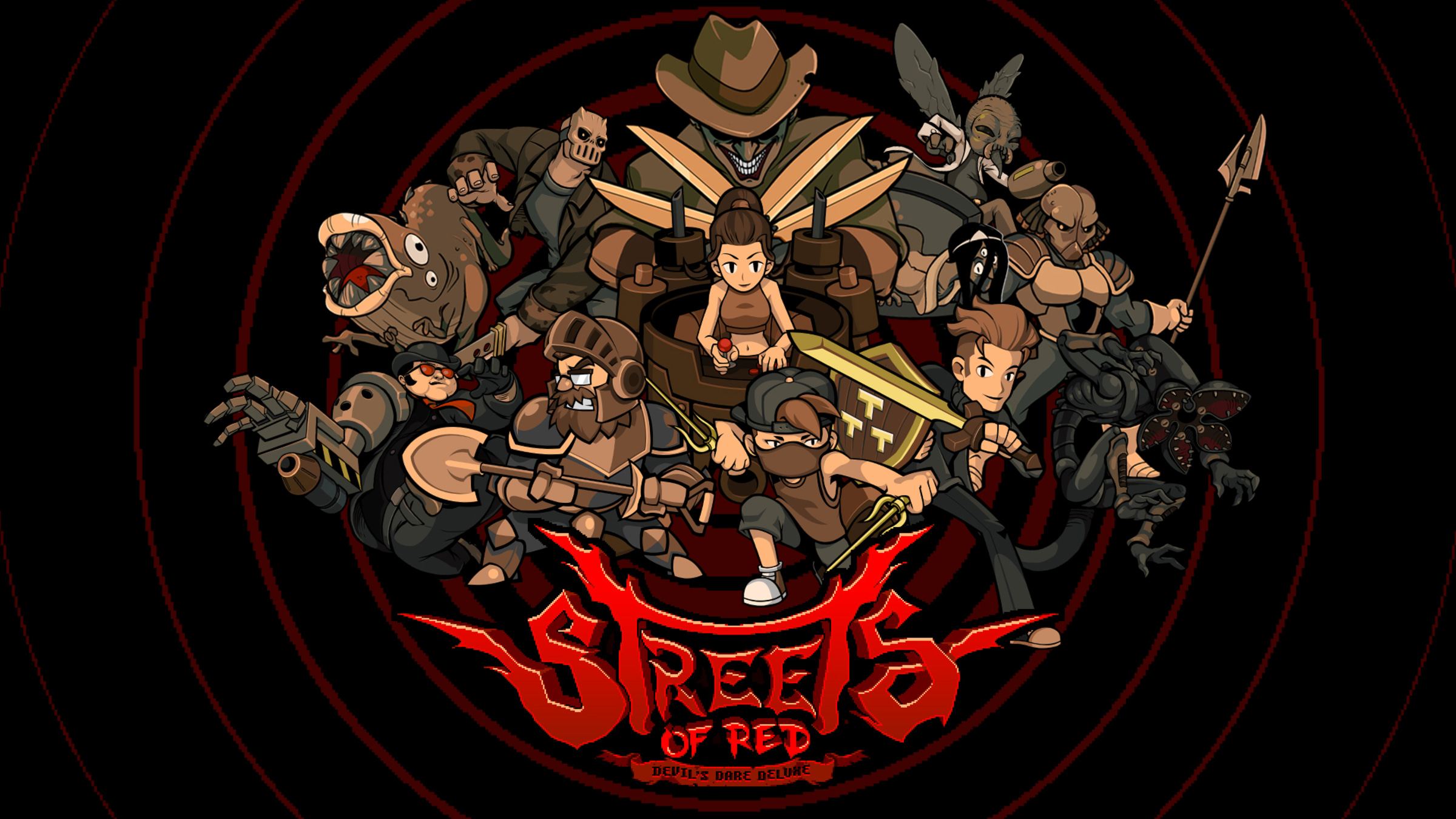 Streets of Red title screen for Nintendo Switch