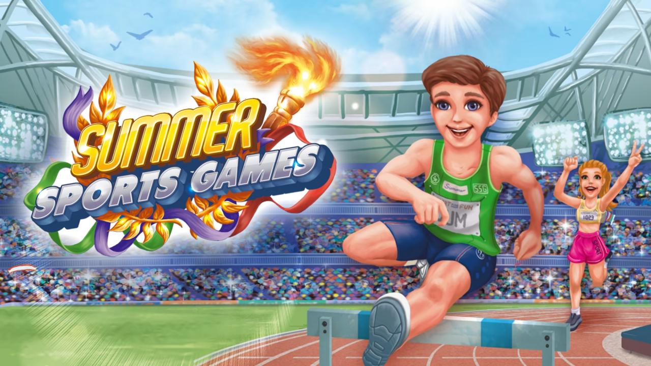 Summer Sports Games title screen for Nintendo Switch