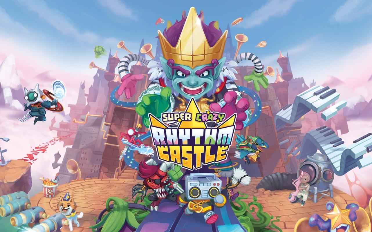 Super Crazy Rhythm Castle title screen for Nintendo Switch