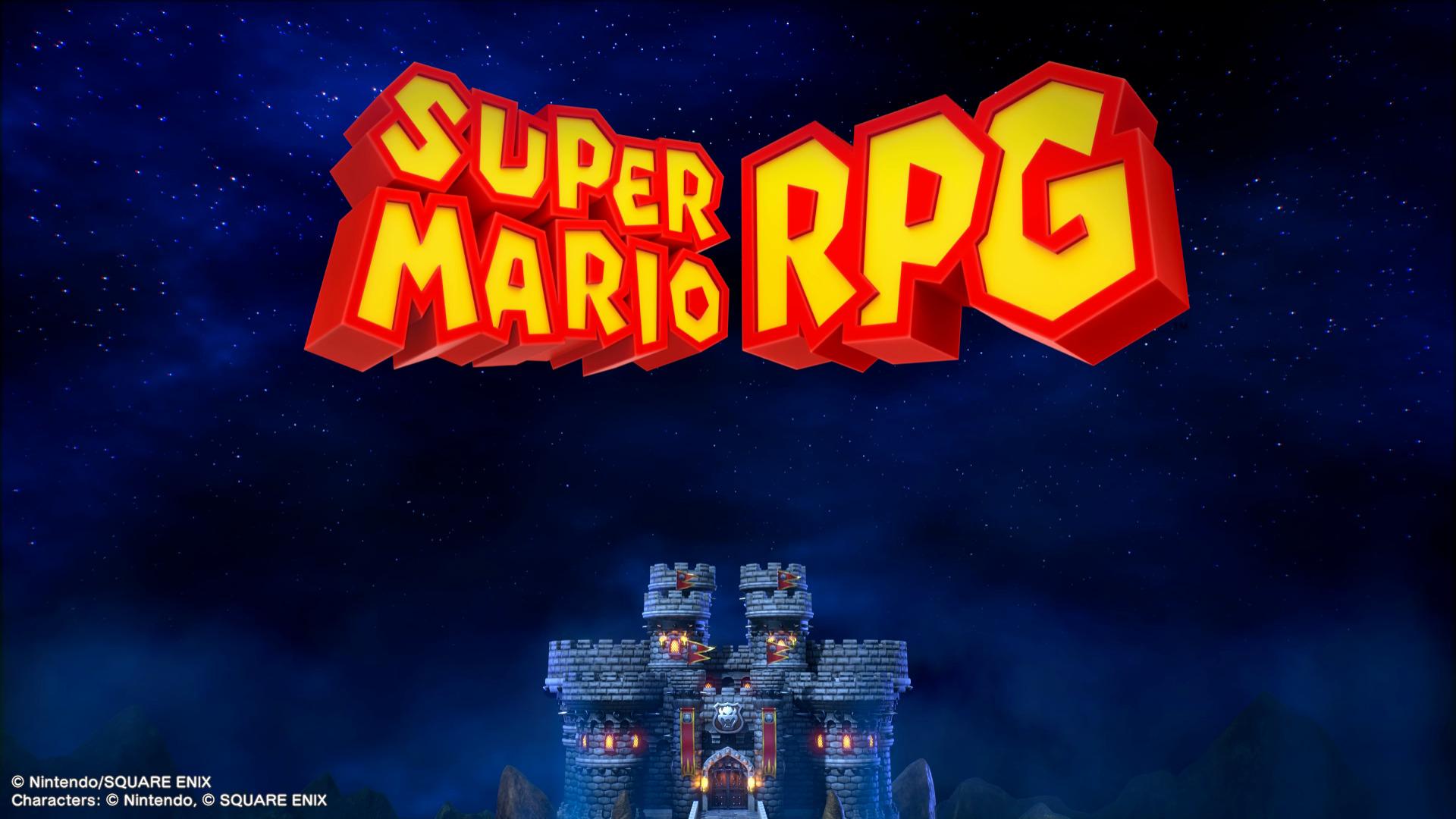 Super Mario RPG title screen for Switch