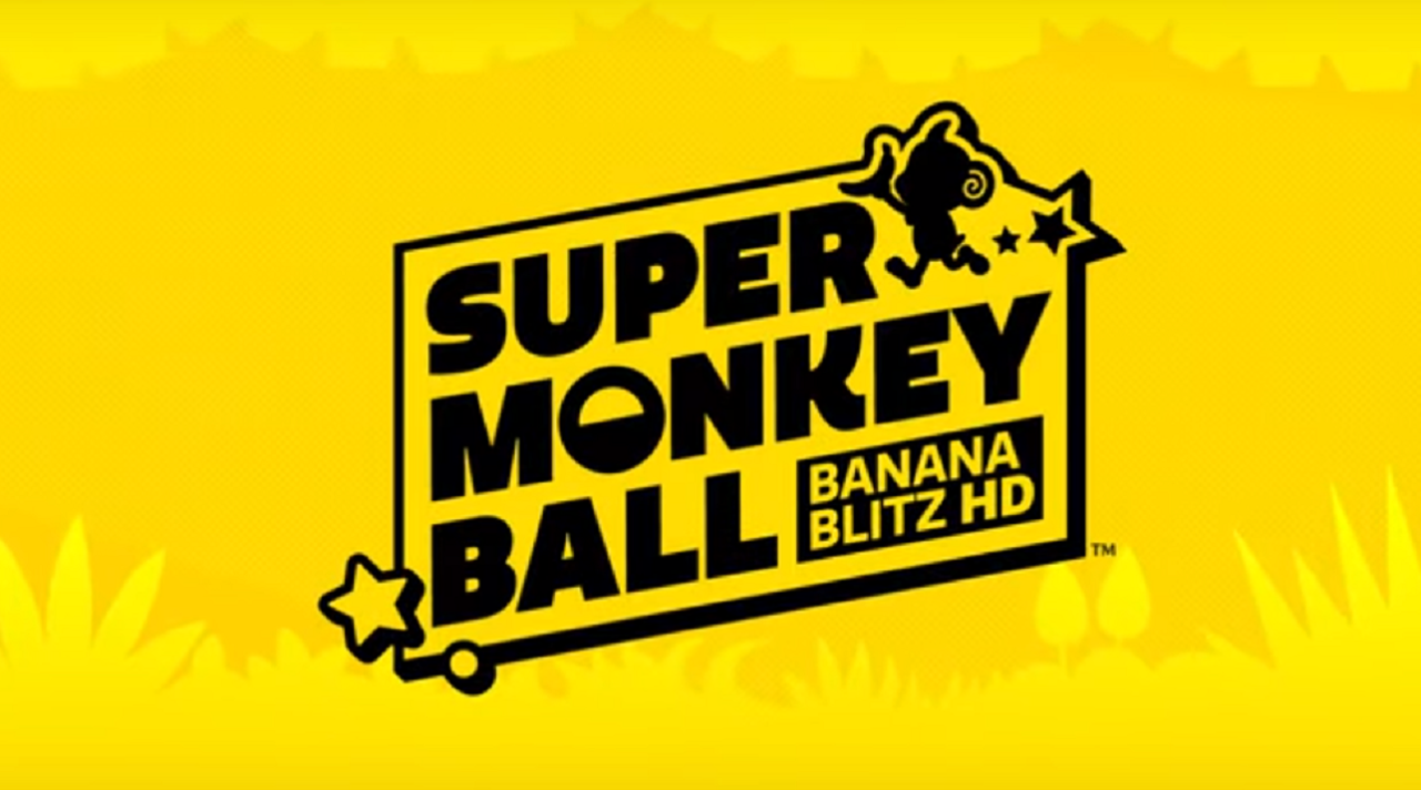 Super Monkey Ball: Banana Blitz HD title screen for Nintendo Switch