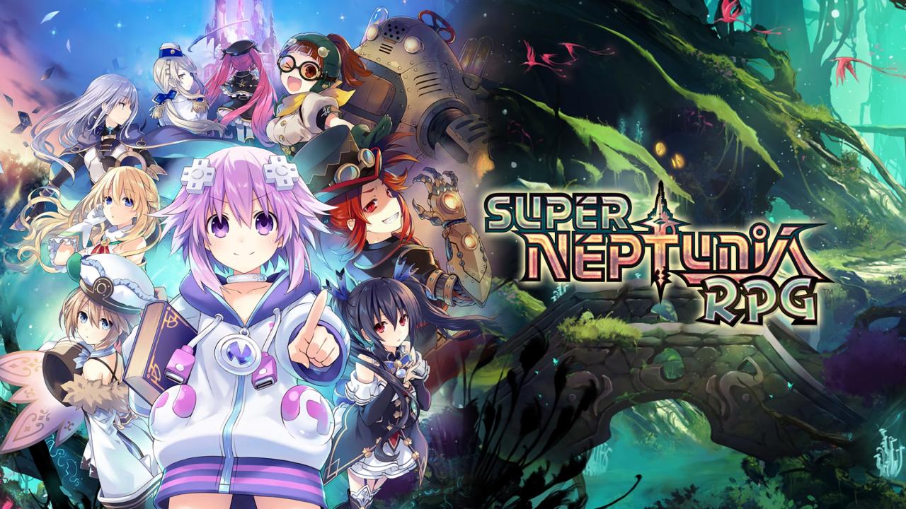 Super Neptunia RPG title screen for Nintendo Switch