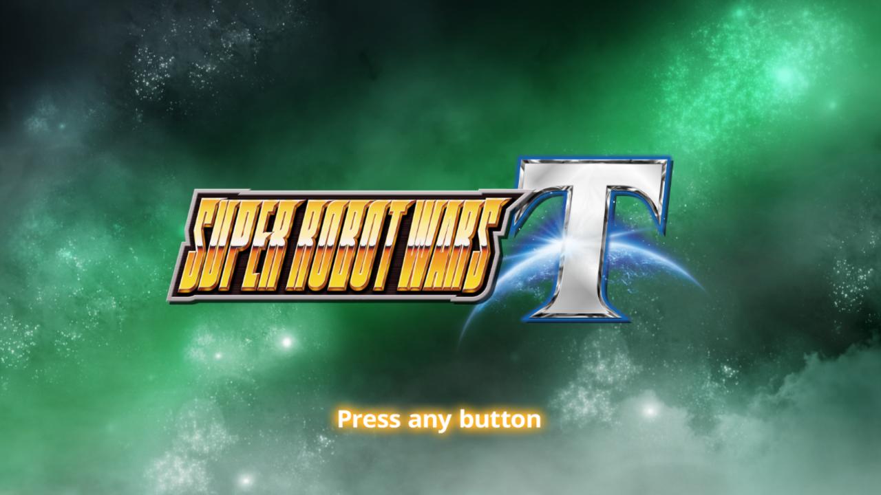 Super Robot Wars T title screen for Nintendo Switch