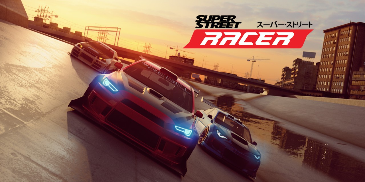 Super Street Racer title screen for Nintendo Switch