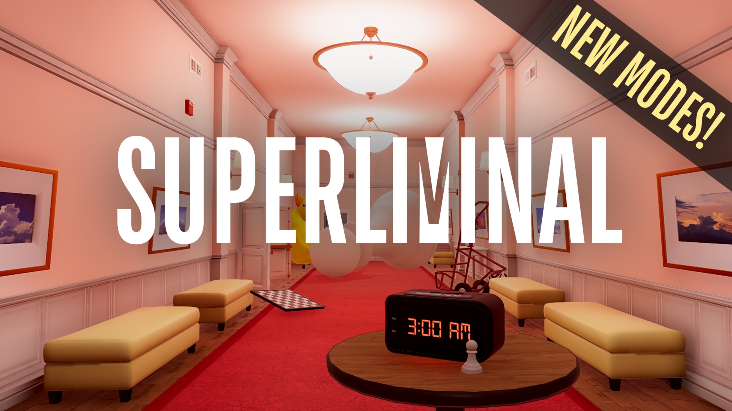 Superliminal title screen for Nintendo Switch