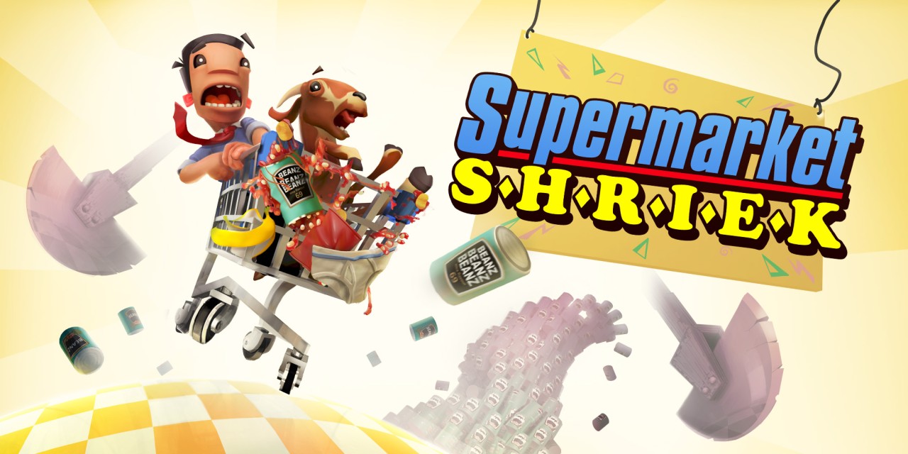 Supermarket Shriek title screen for Nintendo Switch