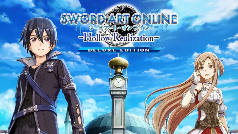 Sword Art Online Hollow Realization [Deluxe Edition] title screen for Nintendo Switch