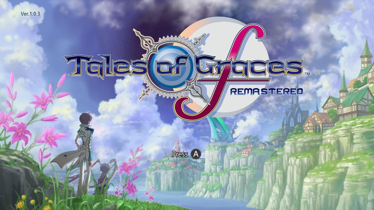 Tales Of Graces F Remastered title screen for Nintendo Switch