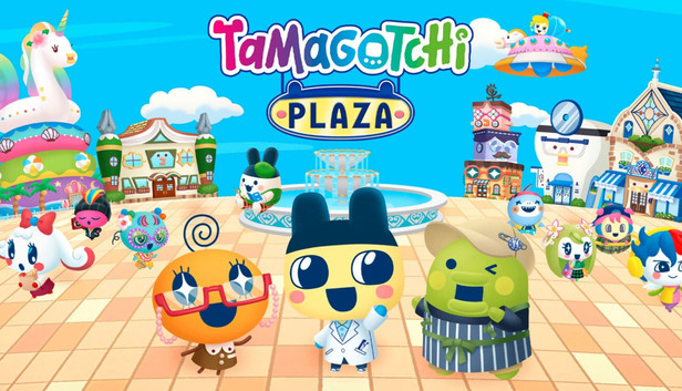 Tamagotchi Plaza title screen for Nintendo Switch