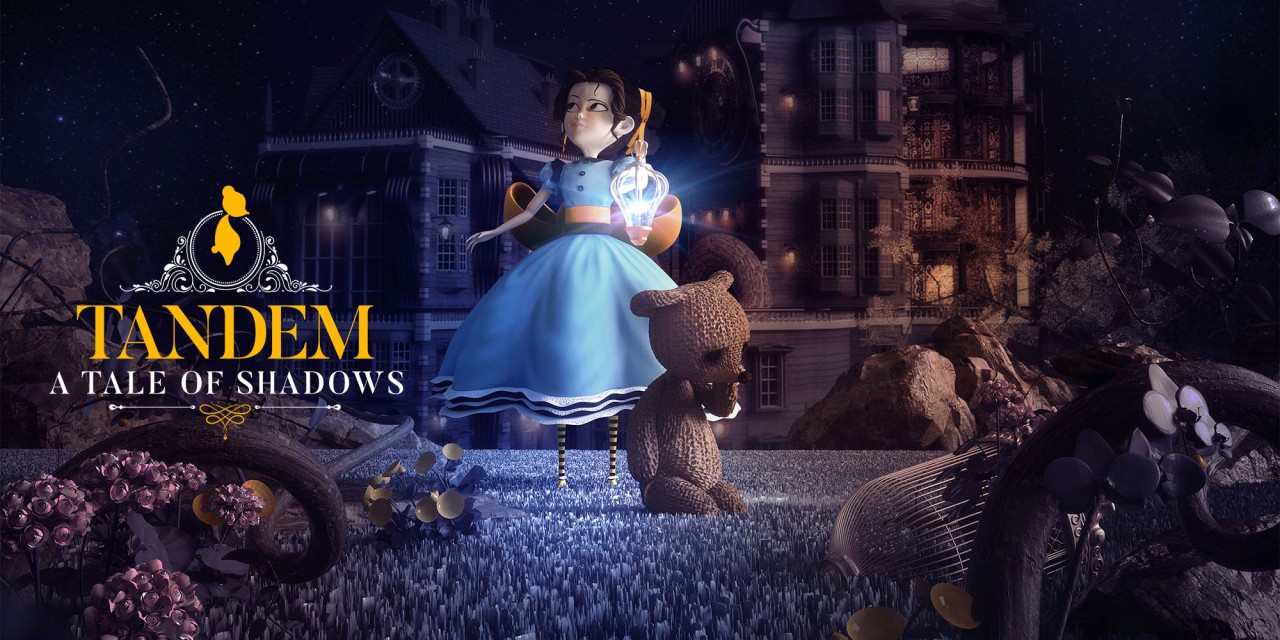 Tandem: A Tale of Shadows title screen for Nintendo Switch