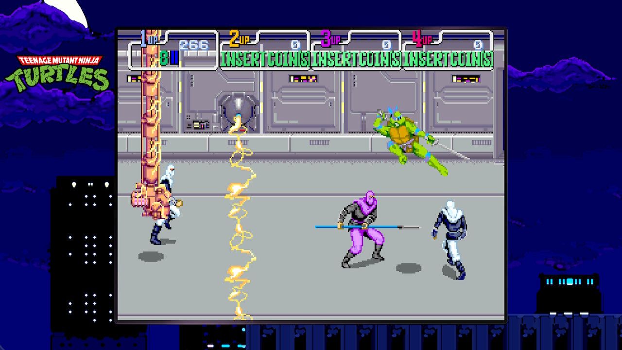 Teenage Mutant Ninja Turtles Cowabunga Collection title screen for Nintendo Switch