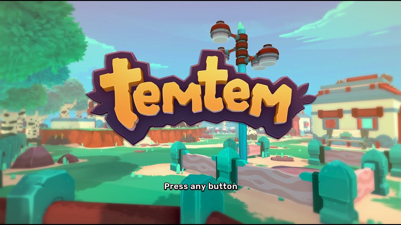 Temtem title screen for Nintendo Switch