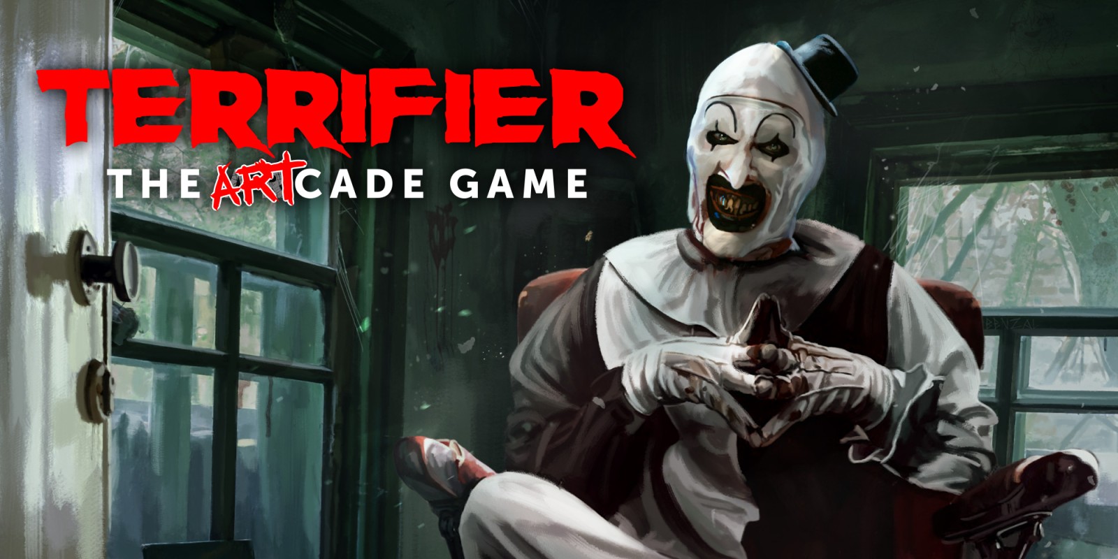 Terrifier: The ARTcade Game title screen for Nintendo Switch