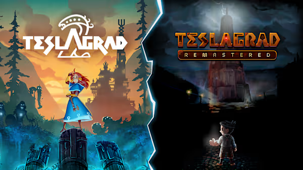 Teslagrad Power Pack title screen for Nintendo Switch