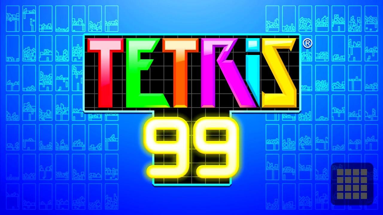 Tetris 99 title screen for Nintendo Switch