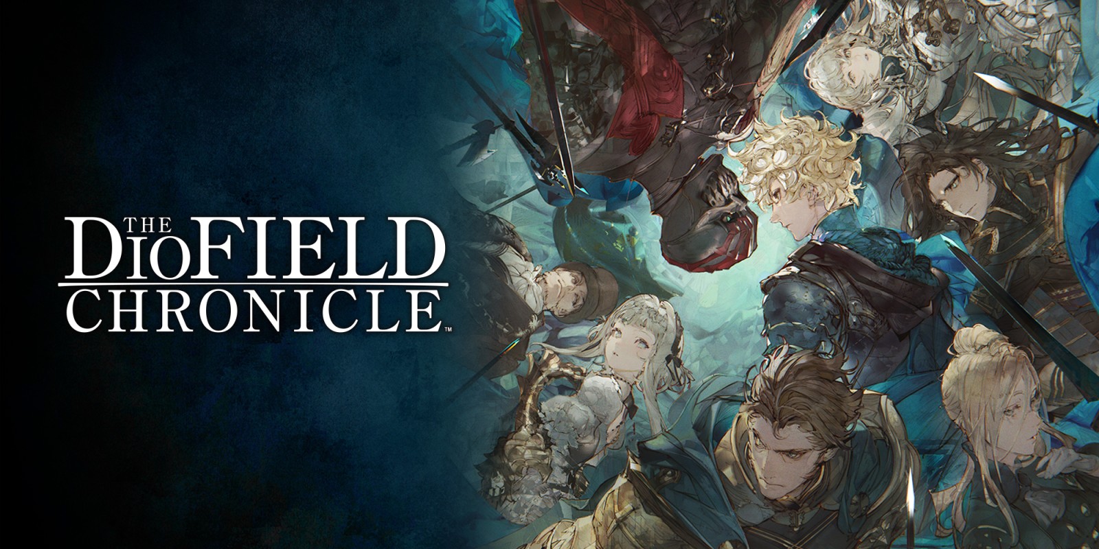 The DioField Chronicle title screen for Nintendo Switch