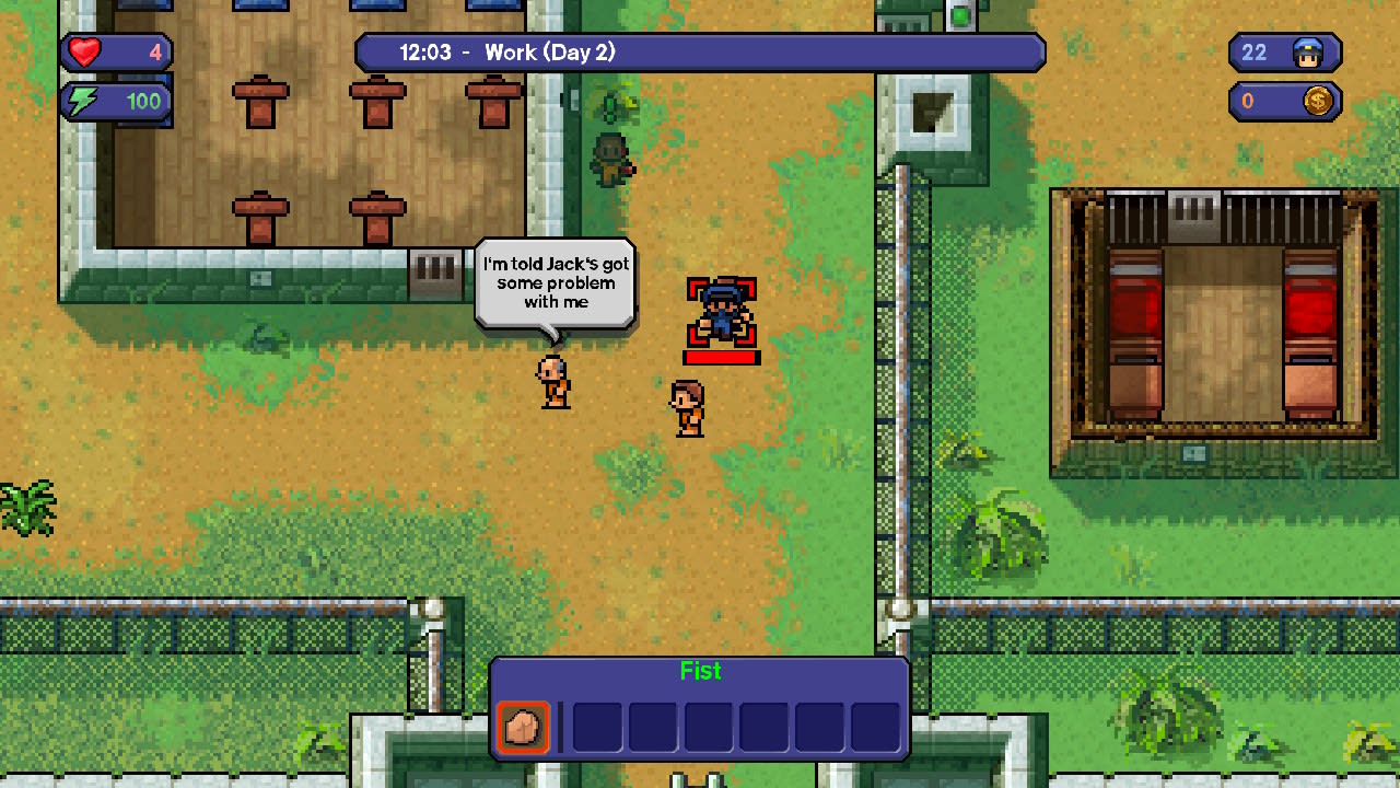 The Escapists: Complete Edition title screen for Nintendo Switch