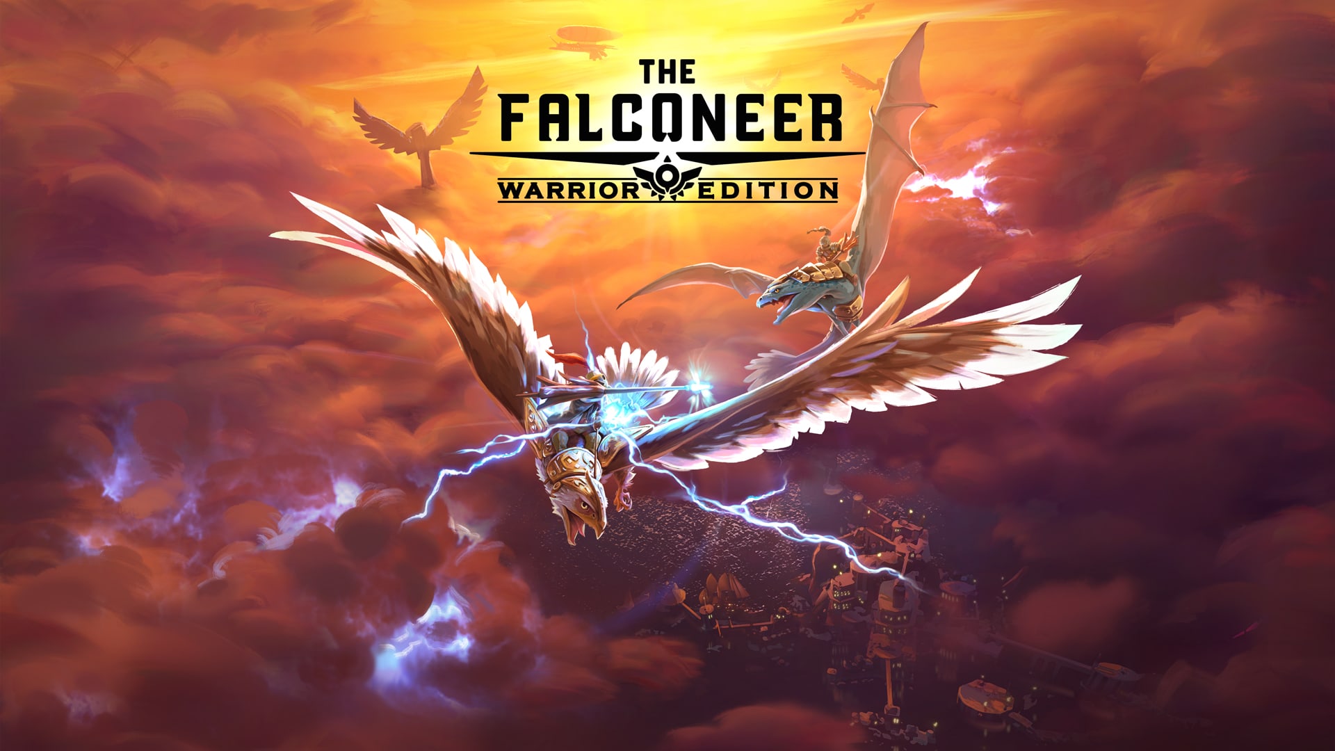 The Falconeer [Warrior Edition] title screen for Nintendo Switch