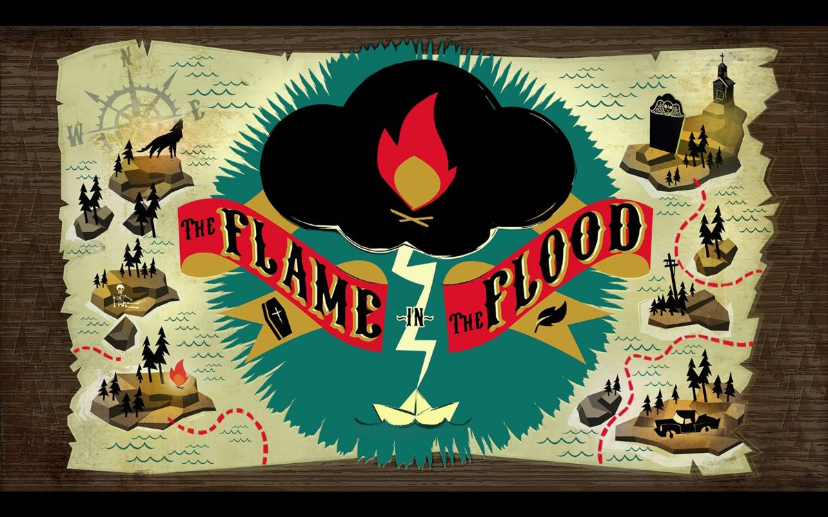 The Flame in the Flood title screen for Nintendo Switch