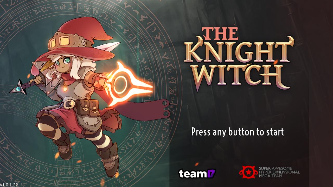 The Knight Witch title screen for Nintendo Switch