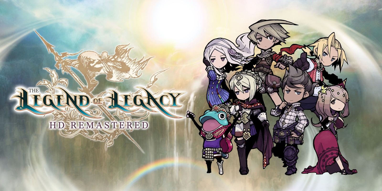 The Legend Of Legacy HD Remastered [Deluxe Edition] title screen for Nintendo Switch