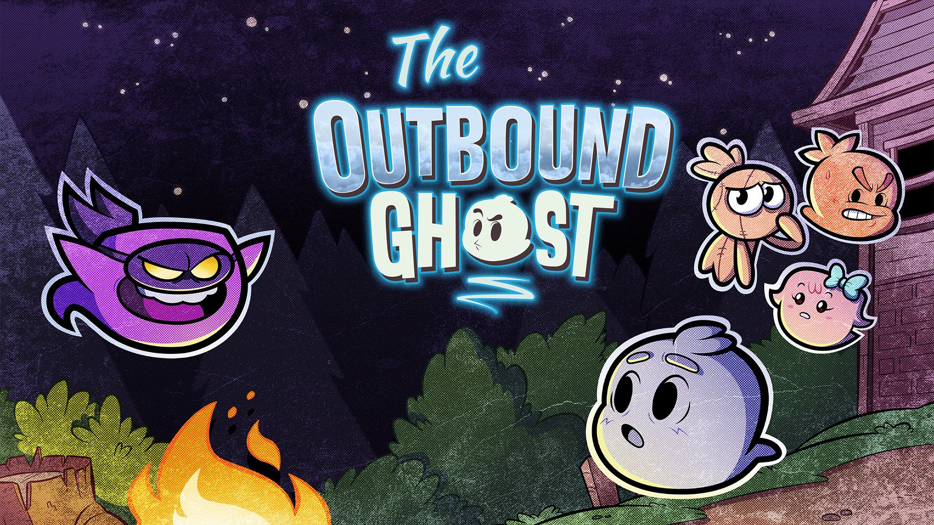The Outbound Ghost title screen for Nintendo Switch