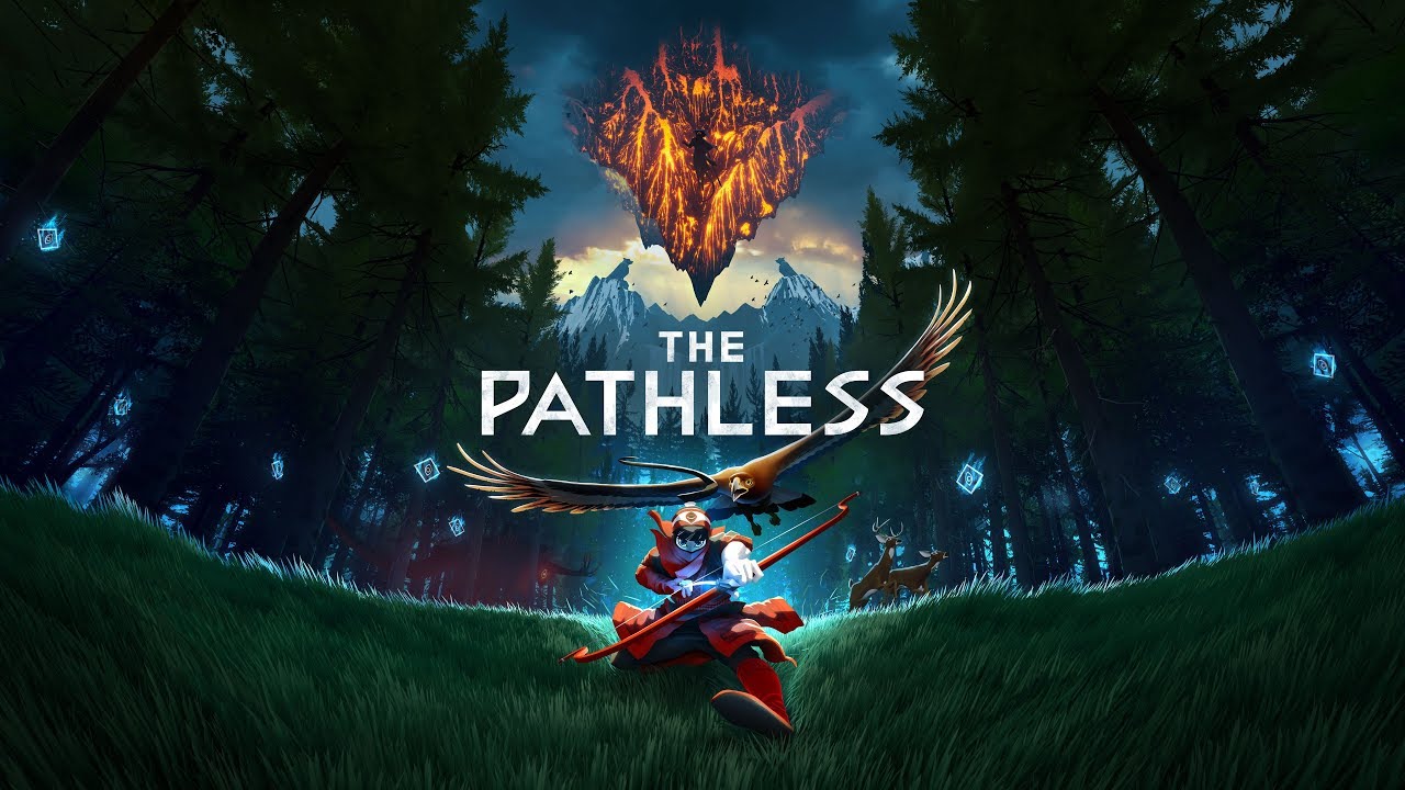 The Pathless title screen for Nintendo Switch