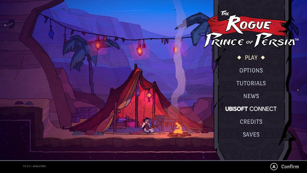 The Rogue Prince Of Persia [Immortal Edition] title screen for Nintendo Switch