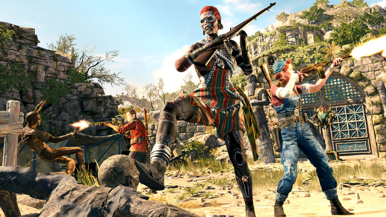 The Strange Brigade title screen for Nintendo Switch