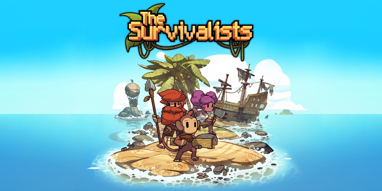 The Survivalists title screen for Nintendo Switch