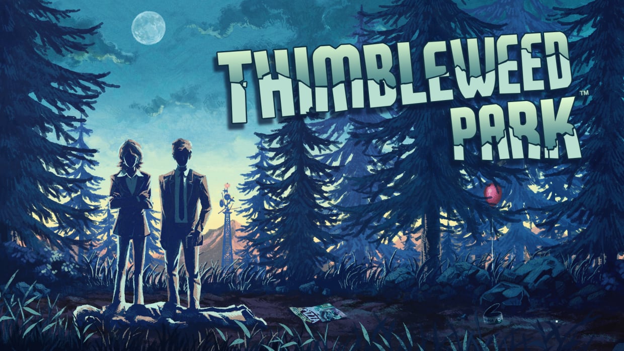 Thimbleweed Park title screen for Nintendo Switch